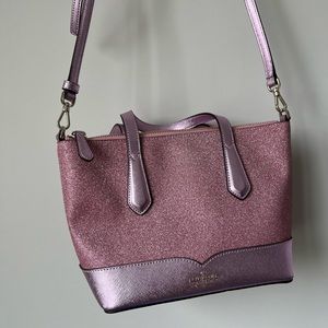 kate spade | sparkly pink cross body purse